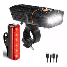 Set Luces Delantera Trasera Bicicleta Power Bank Ekipofertas