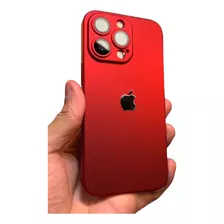 Funda Rojo Mate Para iPhone 11/12/13/14/15 (pro Y Pro Max)