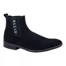 Bota Casual Perry Ellis Negra Para Hombre, Mod. 1004133