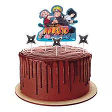 Naruto Shippuden Topo De Bolo Festa Aniversário