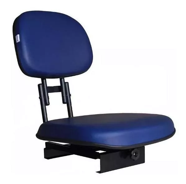 Kit Com Duas Cadeiras De Barco Giratória Dobrável (azul)