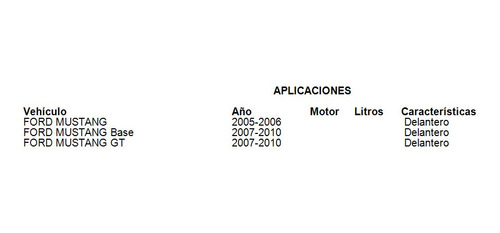 Amortiguador Delantero Ford Mustang Gt 2007 Fcs Foto 5