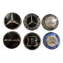 4 Centros De Rin Mercedes Benz 65mm