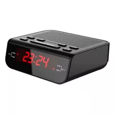 Rádio Relógio Am/fm Com Alarme Sonoro Digital