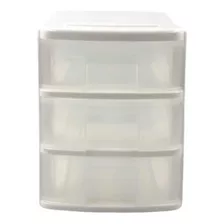 Gaveteiro De Mesa Organizador Multiuso 3 Gavetas Pequeno 