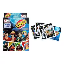 Juego De Cartas Uno De Anime Goku,one Piece,naruto,demon S