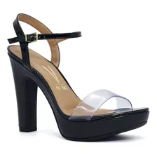 Sandalia Casual De Dama Vizzano Cristal 226292-248 Negro