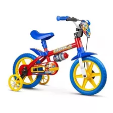 Bicicleta Infantil Aro 12 Fire Man Com Rodinhas, Nathor