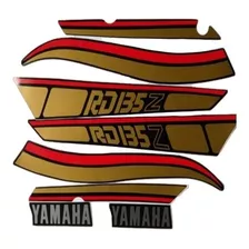 Jogo Kit Adesivos Yamaha Rd 135 Z 1990 Preta - Lb00351