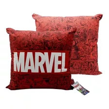 Almofada Fibra Veludo 40x40cm Marvel Classic