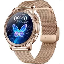 Smartwatch Mujer Metal Reloj Kingwear Android Kw10 Cardiaco 