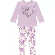 Conjunto Infantil Menina Blusa + Legging Milon 