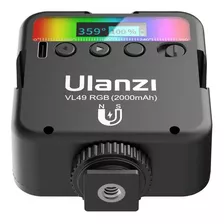 Ulanzi Vl49 Rgb Bolso Levou Luz De Vídeo 2500k-9000k Dimmabl