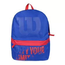 Mochila Defy Azul Con Rojo Wilson