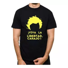 Camiseta Personalizada Javier Milei Viva La Libertad Carajo!