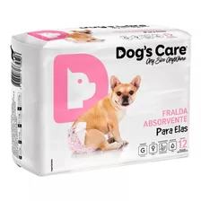 Fralda Higiênica P/cães Fêmeas Dog's Care - Tam G 12un Full