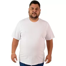 Camisetas Extra / Plus Size Poliéster Gola Redonda