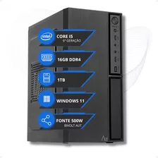 Pc Cpu I5 6ª Geração 3.3ghz 16gb Ram Ddr4 Ssd 1tb 500w