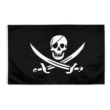 Bandeira Pirata Ii Anilhas P/mastro 90 Cm X 150 Cm Envio Hj