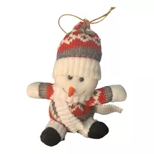 Pendente De Natal - Ursinho Boneco De Neve 15cm - 1un