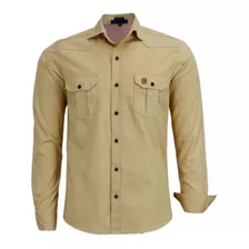 Camisa Amil Slim Paris Estilo Militar 2 Bolsos Luxo Promoção