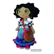 Muñeca Mirabel De Encanto Tejida En La Tecnica De Amigurumi