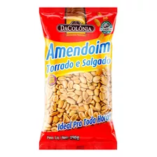 Amendoim Dacolônia Torrado E Salgado Sem Glúten 450 G