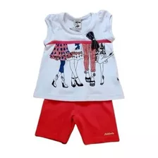 Conjunto Infantil Tam. 1 Ano Molekada Menina Modinha