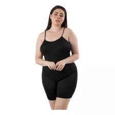 Kit 2 Macaquinhos Segunda Pele Anágua Plus Size Curto Verão