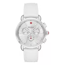 Michele Sporty Sport Sail Chronograph Silver Sunray Dial 