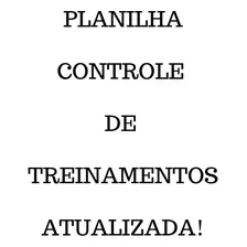 Planilha Controle De Treinamentos Em Excel Com Dashboard