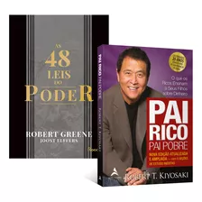 Kit 2livros, As 48 Leis Do Poder + Pai Rico, Pai Pobre, Edição Atualizada E Ampliada, 20 Anos, Clássico Sobre Multiplicar Riqueza E Solucionar Problemas Financeiros, Robert Greene, Robert Kyiosaki