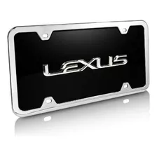 Placa De Matrícula De Acrílico Negro Con Nombre 3d De Lexus 