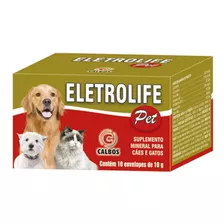 Eletrolife Pet - Calbos - Display Com 10 Un. De 10g Cada