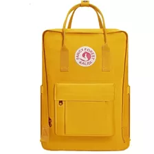 Mochila Escolar Casual Kalidi Para Laptop Clasica Amarillo