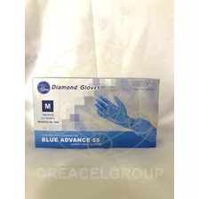 Guantes De Vinyl Azul M