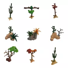 Playmobil Cactus Con Piedras Plantas Cuevas Oeste Western