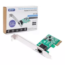 Placa De Rede Pci Express Gigabit 1000mbps Lan Com Nota Pc