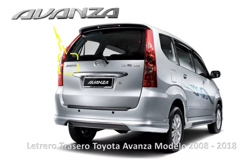 Letras Toyota Avanza 2008 Al 2018 Foto 3