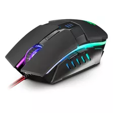 Mouse Gamer Led Rgb Colores 3200 Dpi Mars Gaming Mm116 Color Negro