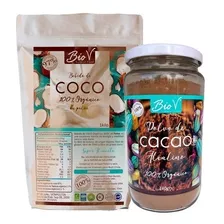 Leche De Coco 1 Kilo, Y Cacao Alcalino 240gr.