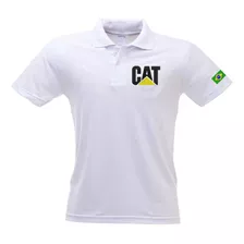 Camisa Gola Polo Caterpillar Malha Piquet Bordada