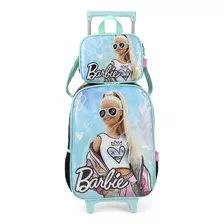 Kit Mochila De Rodinha Barbie Dreamtopia E Lancheira Térmica