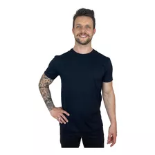 Camiseta Masculina Camisas Básica Algodão 30.1 Premium Slim
