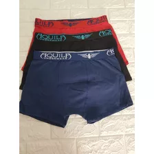 Kit 09 Cuecas Boxer Cotton 