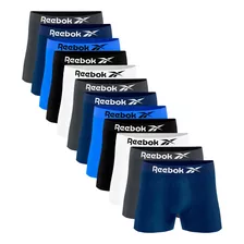 Kit 12 Cuecas Boxer Reebok Sem Costura Adulto Anti-cofrinho 