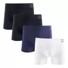 Kit 4 Cuecas Boxer Zee Rucci Poliamida Sem Costura Original