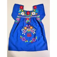 Vestido Bebé Bordado Mexicano 