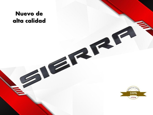 Emblema Para Tapa De Caja Negro Gmc Sierra 2016-2018 Foto 3