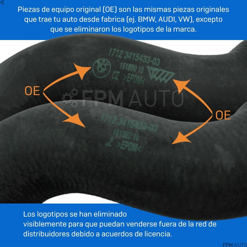 Manguera Agua Calefaccion Bmw 323i 330i 320i 325ci 330ci E46  Foto 5